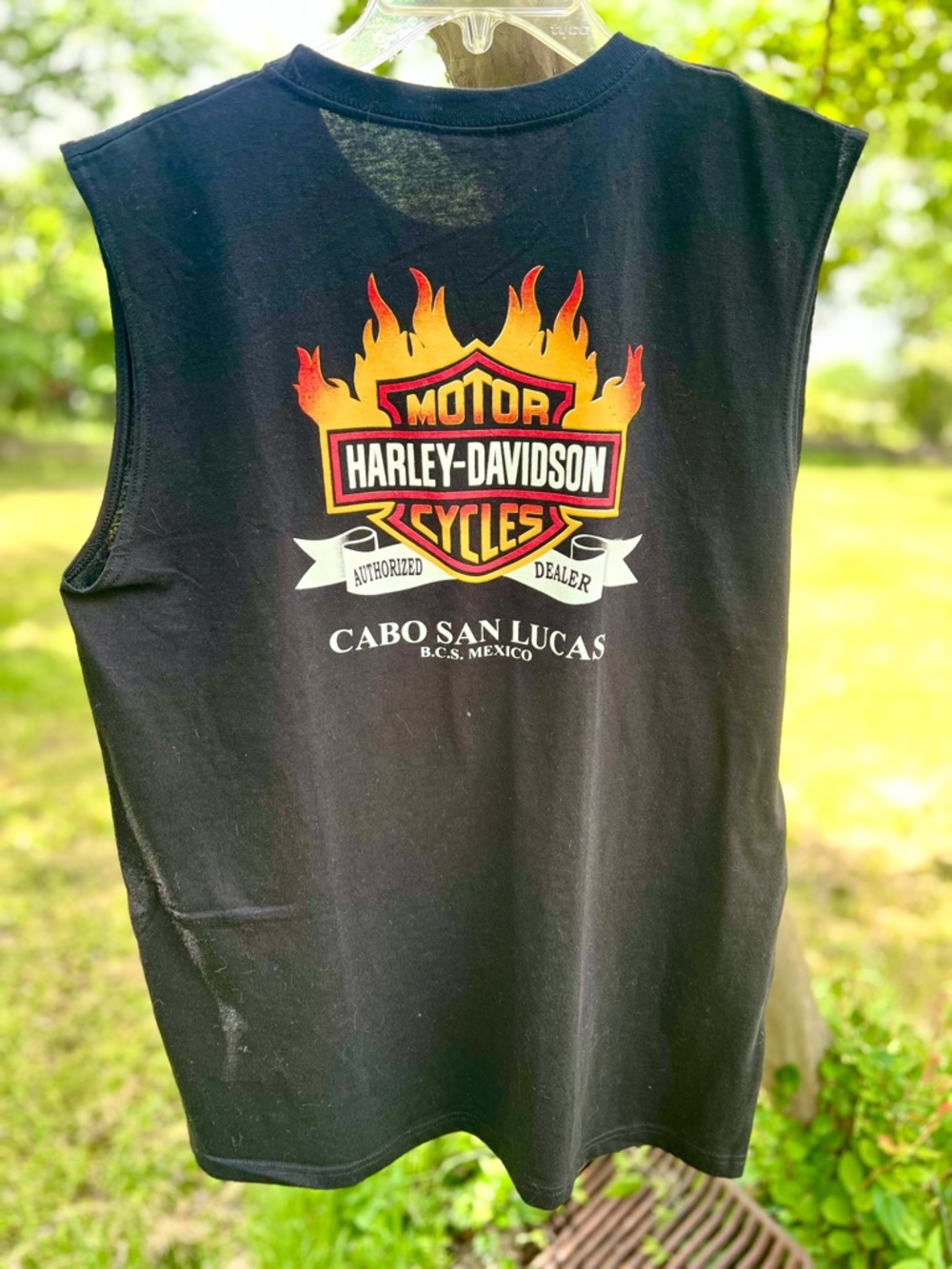Harley-Davidson Black Tee with Flaming Logo